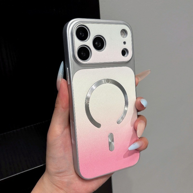 หรูหราชุบไล่โทนสีเคสโทรศัพท์แม่เหล็กสําหรับ ไอโฟน 17 16 15 14 13 มือโปร สูงสุด 15 16บวก ปลอกกันกระแทก