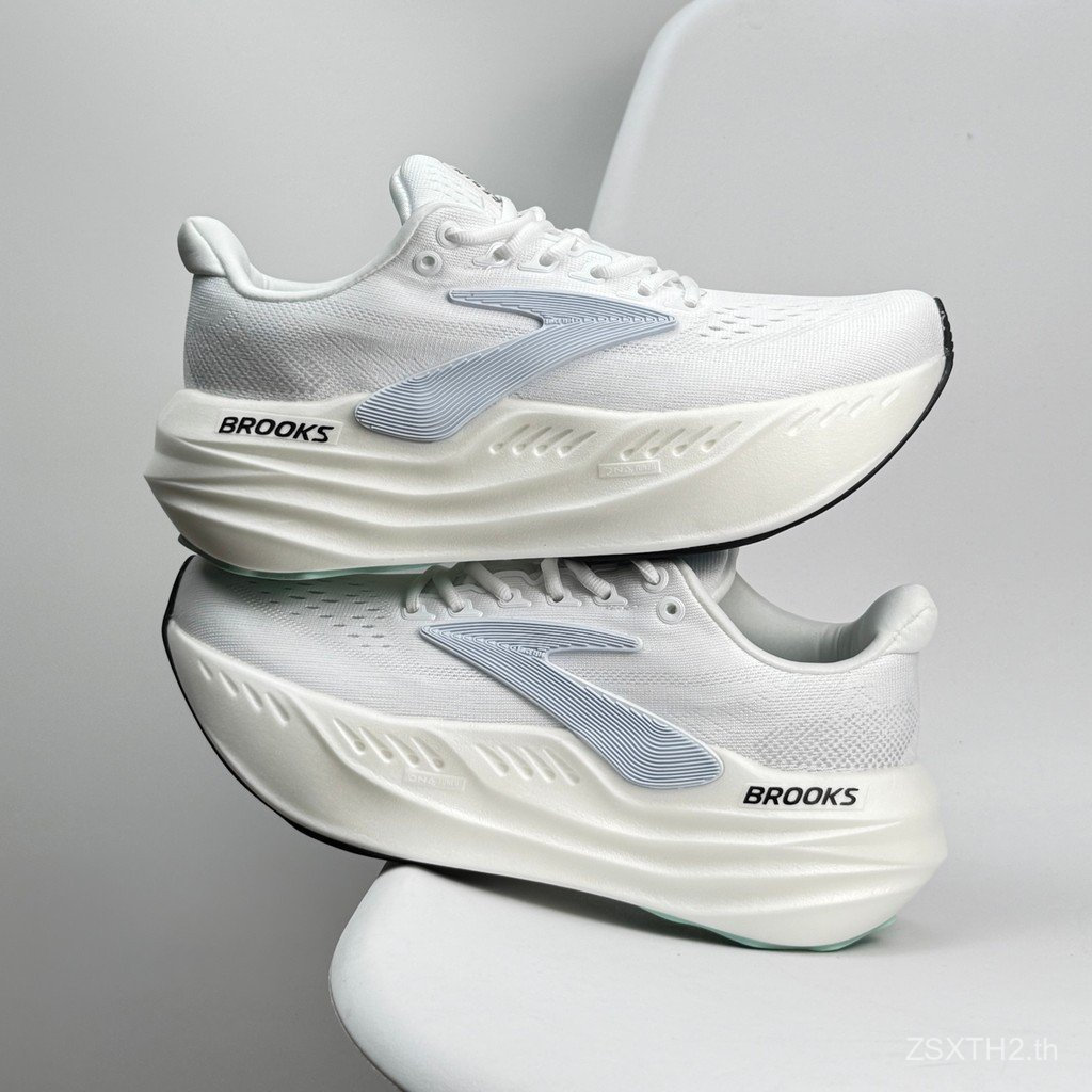 รองเท้าวิ่ง BROOKS Glycerin Max เหมาะสําหรับทุกวัยโดยใช้การดูดซับแรงกระแทกเทคโนโลยีไนโตรเจนจัดส่งได้
