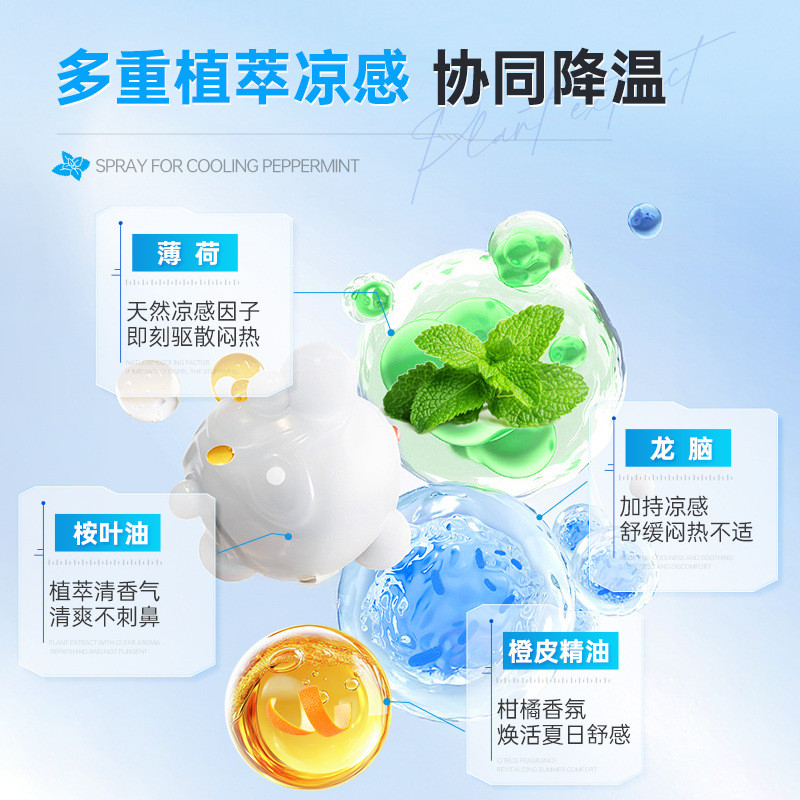 Mint Cooling Spray Student Outdoor Military Training Office Worker Cool Cool Quick Cooling Spray 266