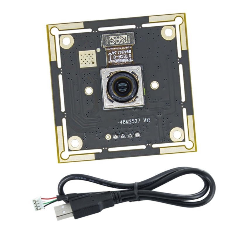 PCF * 4800MP โมดูลกล้อง USB เว็บแคม IMX586 ชิปเซ็ตเลนส์มุมกว้าง 77 องศาสําหรับการประชุมทางวิดีโอและ 