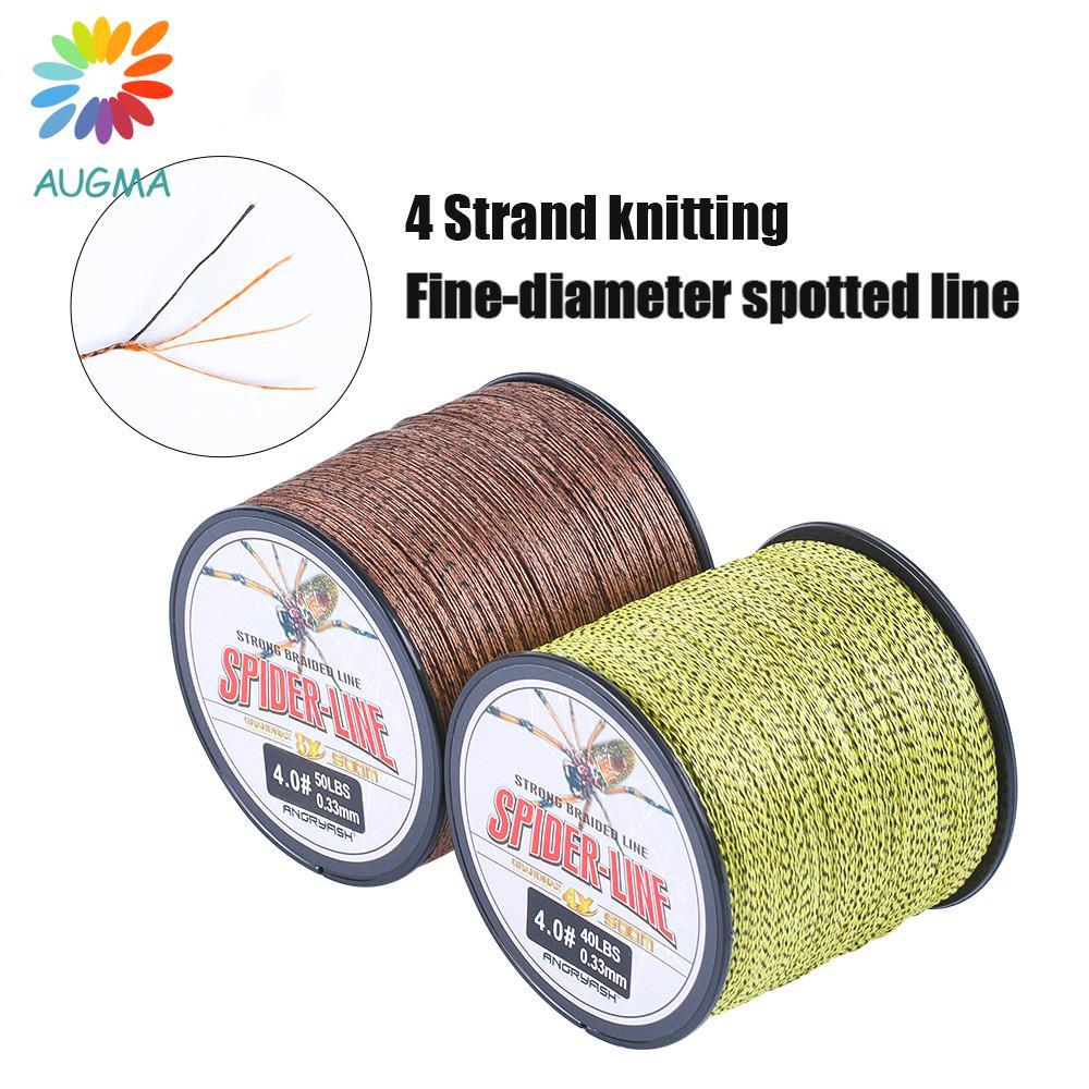 AUGMA สายตกปลาระดับพรีเมียม 100 มتر ขนาด 10-60 ปอนด์ ทำจากเส้นใยPEทอแน่น.Solid