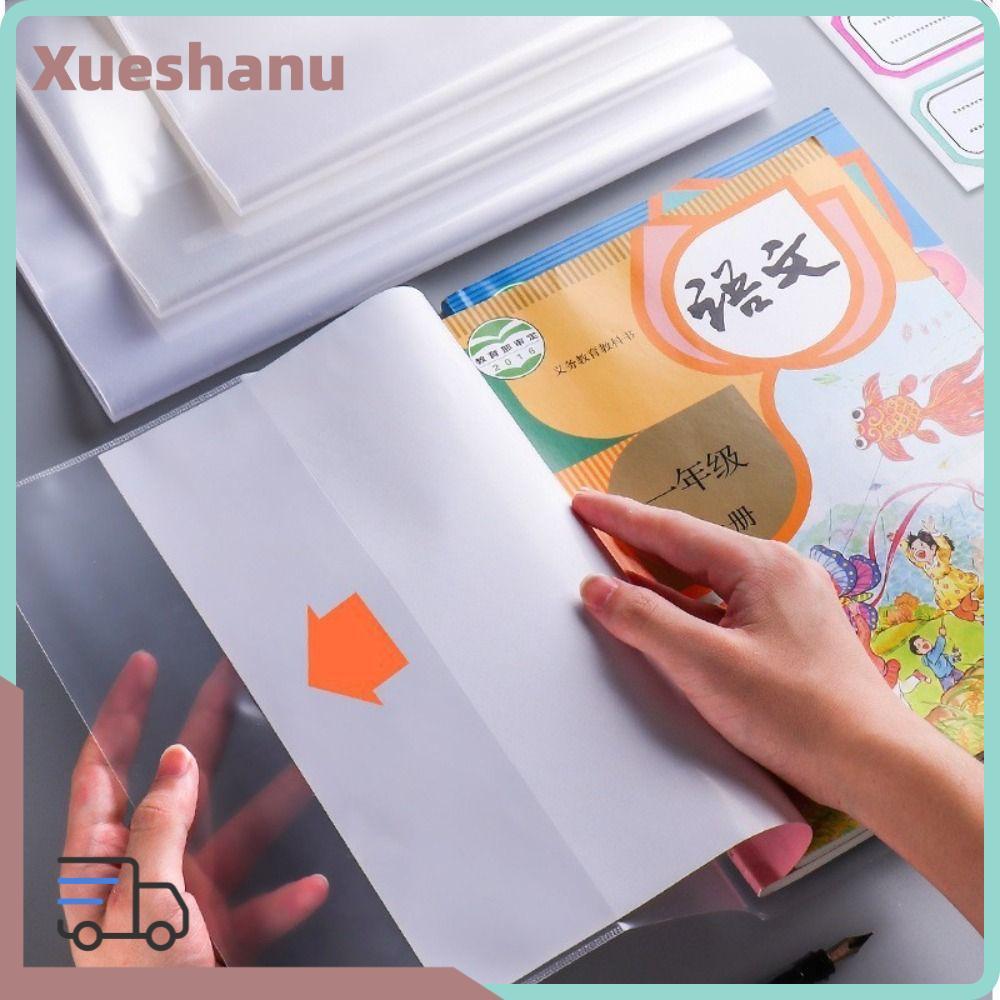 XUESEEE 10 ชิ้น/เซ็ตฝาครอบป้องกันหนังสือ,กันน้ําโปร่งใสห่อหนังสือ,คุณภาพสูง A4/A5/16K หนังสือเรียนผิวป้องกันหนังสือ