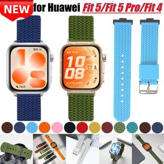 สายรัดข้อมือซิลิโคนอ่อนนุ่มสําหรับ Huawei Fit 5 Fit5 Pro นาฬิกา Fit 4 สายนาฬิกายางแบบปลดเร็วสําหรับ Huawei Fit 4 Pro Fit 3