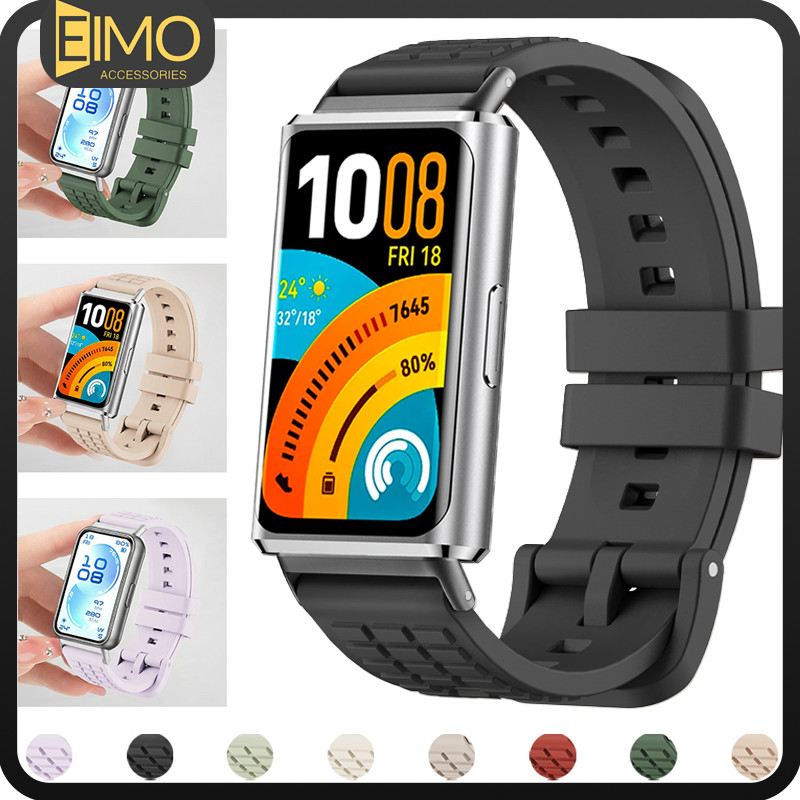 ยางยืดกีฬา for Huawei Band 11 / Huawei Band 11 Pro สาย Silicone ปรับได้ for Huawei Band 11