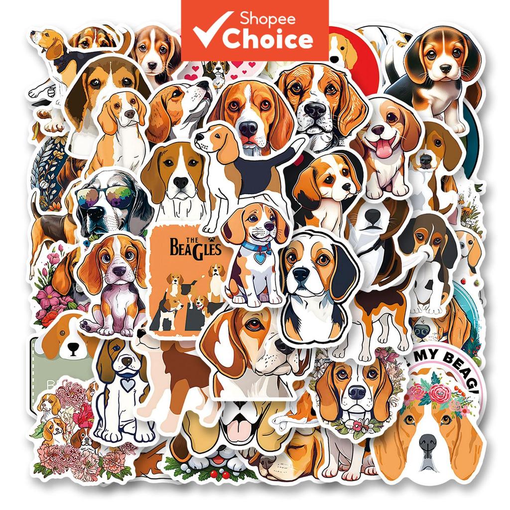 Beagle Puppy สติกเกอร์ 250 ชิ้น Y2K ความงาม 80 วินาที Anime Art Deco Pack สําหรับกระเป๋าเดินทาง DIY Party Decor