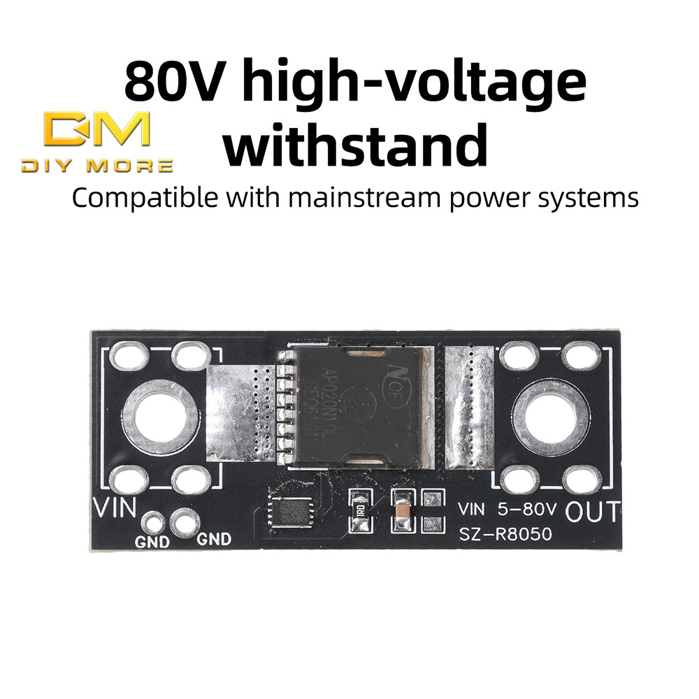 DIYMORE 80V 50A โมดูลไดโอดป้องกันย้อนกลับ พลังงานแสงอาทิตย์ ชาร์จย้อนกลับ กระแสย้อนกลับ ป้องกัน