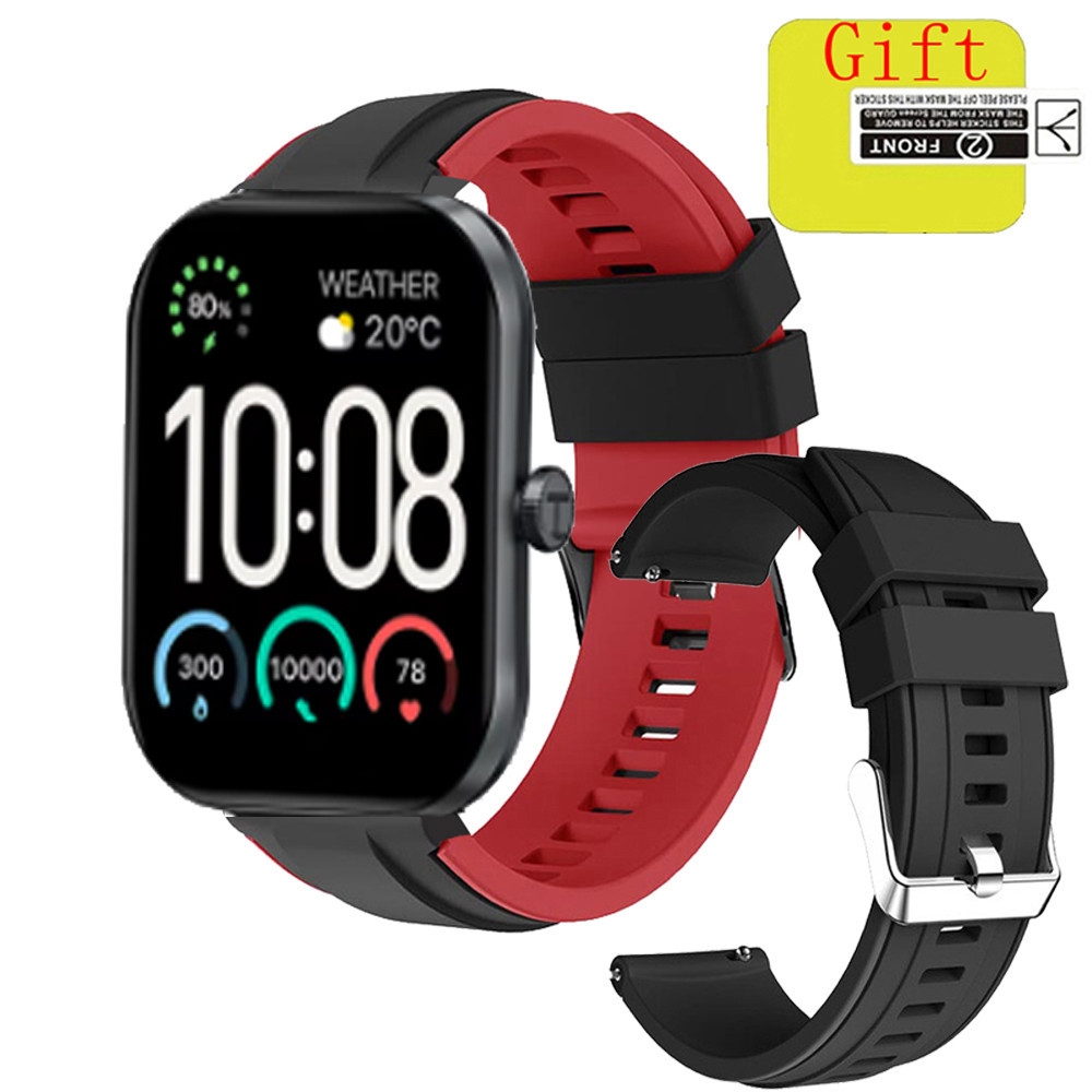Haylou S6 smart watch สายซิลิโคนสําหรับ Haylou S6 smart watch Band สายรัดข้อมือแบบนุ่ม Quick Release