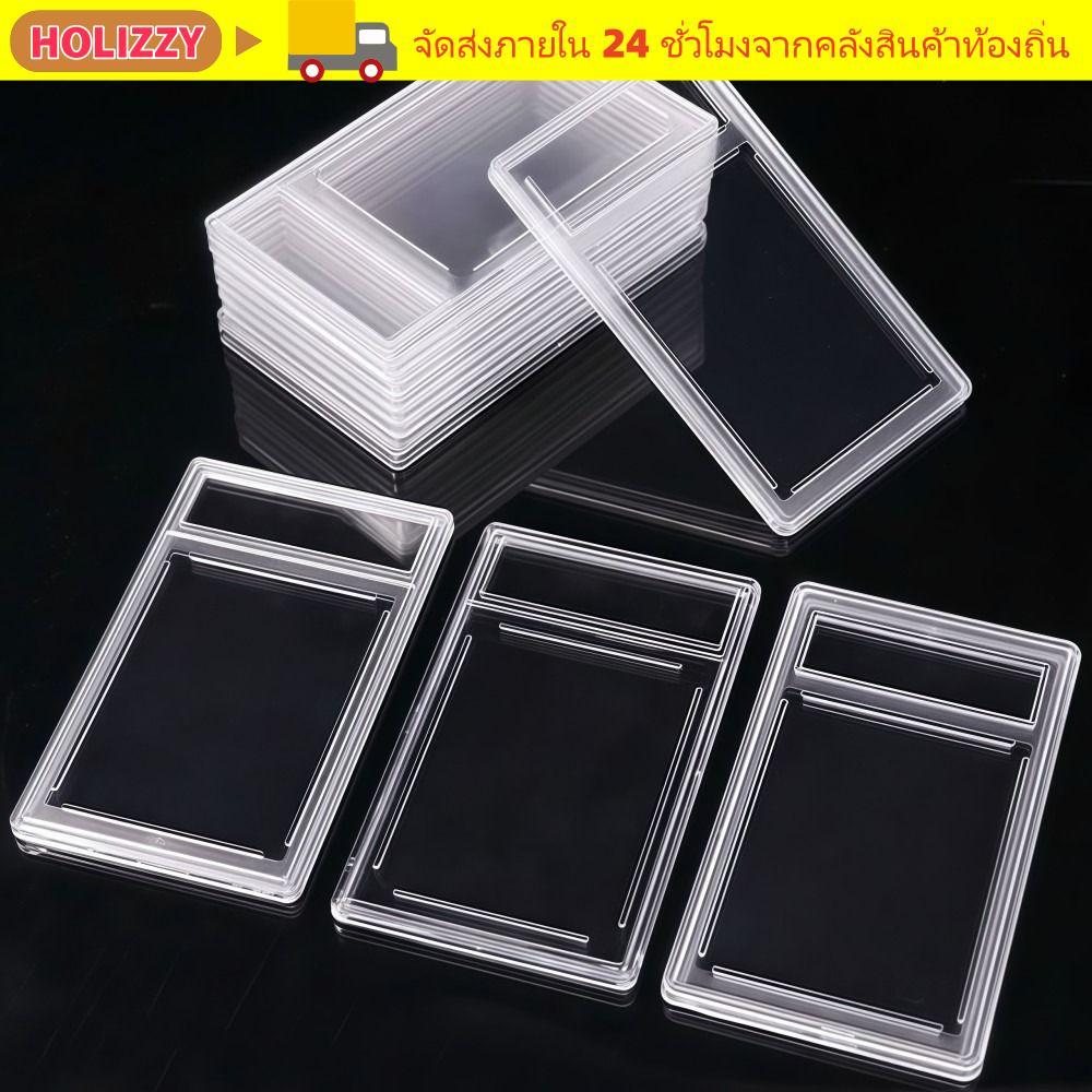 HOLIZZY PSA Graded Card ,ที่ถอดออกได้โปร่งใส 35PT กล่องการ์ดสะสม,คุณภาพสูงแข็งแรงป้องกันรังสียูวีทนทาน Trading Card Protection Box Storage Display