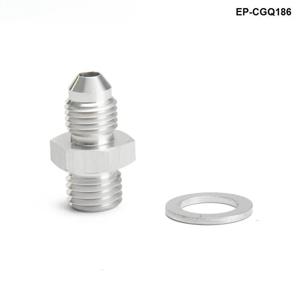 ชุดอะแดปเตอร์ป้อนน้ํามันเทอร์โบ M12x1.5 มม. / 1.5 มม. ถึง -4AN สําหรับ Volvo TD04H TD04HL