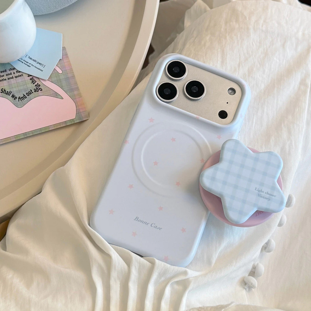[Sheren] เคสโทรศัพท์ขาตั้งดาวสีฟ้าสดเหมาะสําหรับ i17 16 15 14 13 12 11 pro max เคสไอโฟน thumbnail 4