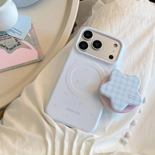 [Sheren] เคสโทรศัพท์ขาตั้งดาวสีฟ้าสดเหมาะสําหรับ i17 16 15 14 13 12 11 pro max เคสไอโฟน