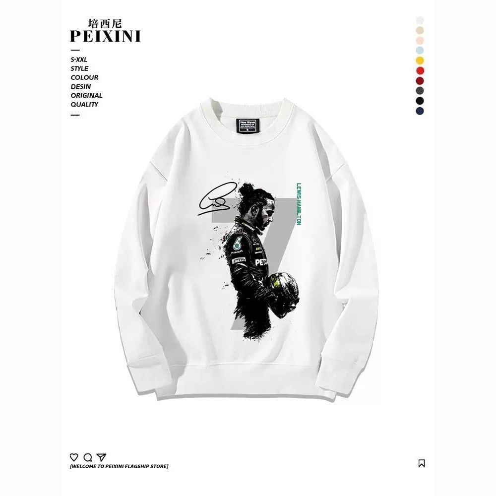 เสื้อที่ระลึก Hamilton Lewis Formula One F1 Mercedes หมายเลข 7