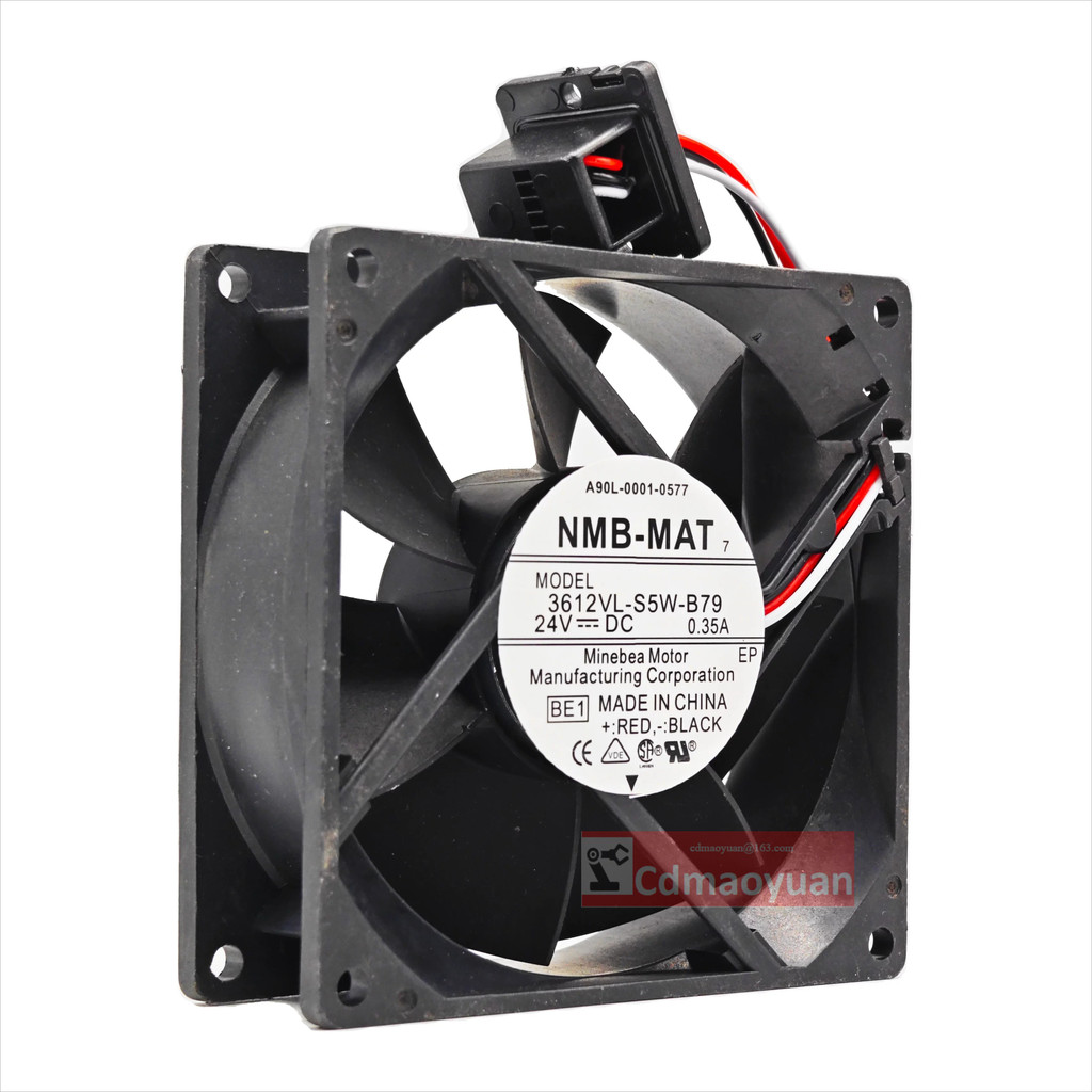 NMB 3612VL-S5W-B79 A90L-00001-0577/8 24V 0.35A พัดลม Fenaka