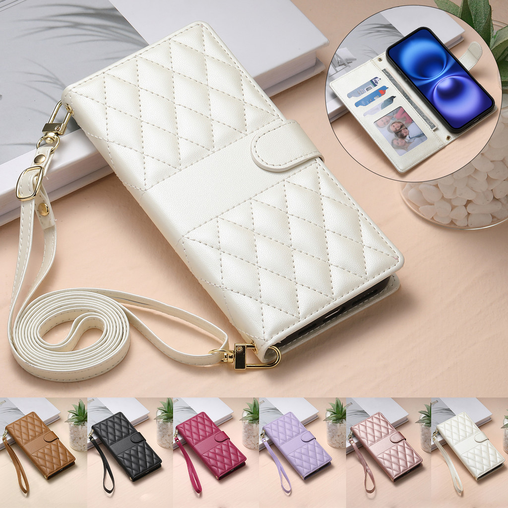 เคสเปิดปิด Case for Vivo Y21 Y21d Y31 Y31d Y11 Y11d Y05 Y39 Y29s Y29 Y04 Y04s Y03 Y03t Y18 Y28s Y16 Y02s Y33T Y21T Y21s Y21 Y35 Y22s Y22 V50 V60 Lite V70 FE 5G เคสโทรศัพท์หนังฝาพับพร้อมช่องใส่บัตรสําหรับ PU Leather Flip Cover Wallet Card Slots Strap  DF13