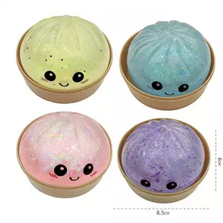 FG ขนาดใหญ่ Rainbow Dumpling Squishies นุ่มช้า Rebound Sensory Squeeze ของเล่นบรรเทาความวิตกกังวล Fidget ความเครียด Ball สําหรับ ADHD ออทิสติก HS