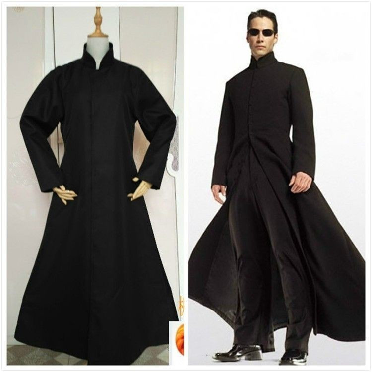 The Matrix Neo คอสเพลย์แฮ็กเกอร์ Empire cos เสื้อผ้า Neo Windbreaker คอสเพลย์เครื่องแต่งกายภาพยนตร์โ