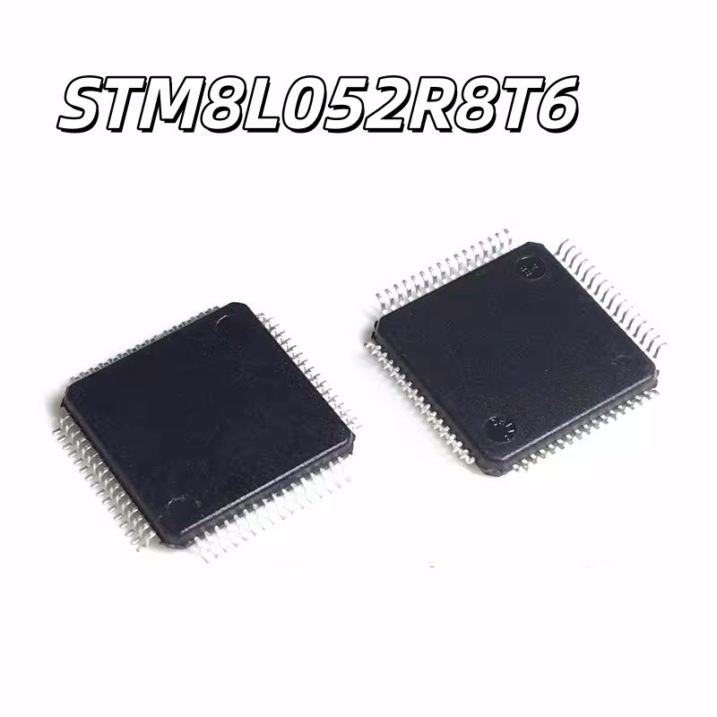 ยี่ห้อใหม่ STM8L052R8T6 LQFP64 Microcontroller 8-Bit Microcontroller ชิป 64KB