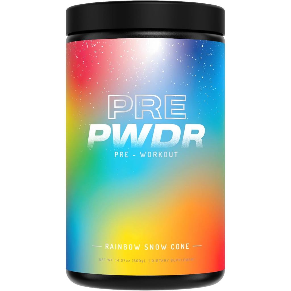 PWDRS Pre-Workout Powder, All Natural Pre Workout for Energy, Pump, Endurance & Strength, with Caffe