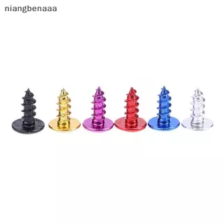 (niangbenaaa) 30 ชิ้น/Pa M5*12 มม.อลูมิเนียมอัลลอยด์รถจักรยานยนต์ Cross Head Self Tapping Bolts สกรู Nut หัวกลมเกลียวเส้นผ่านศูนย์กลางใหม่