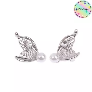 Pufangsuper 1 คู่คลิปบนหูฟัง Rhinestone เปิดหูอุปกรณ์เสริมที่ถอดออกได้ DIY เครื่องประดับสําหรับหูฟังไร้สายอัพเกรดดูมีสไตล์ TH