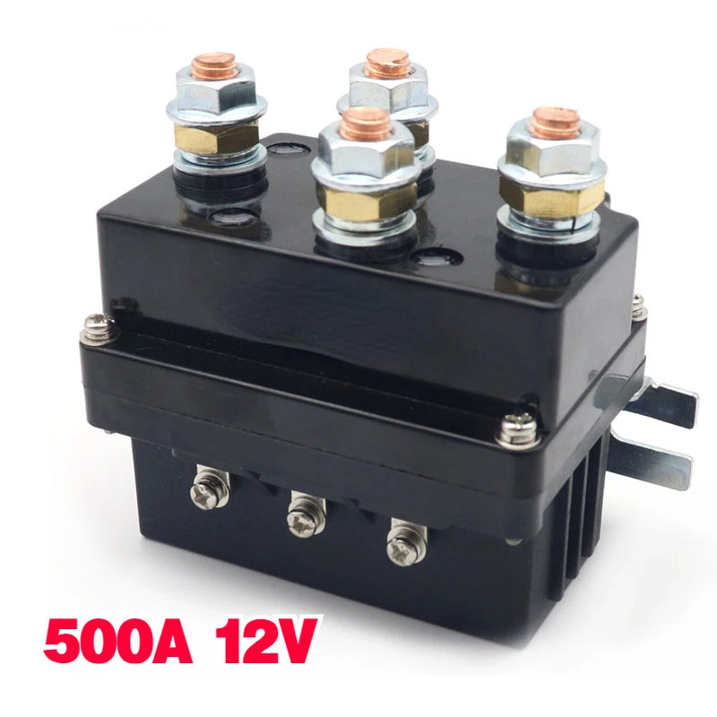12V 500A Winch รีโมทคอนโทรล 12000 ปอนด์ Winch ควบคุม Solenoid รีเลย์ Twin Wireless Remote Recovery ส