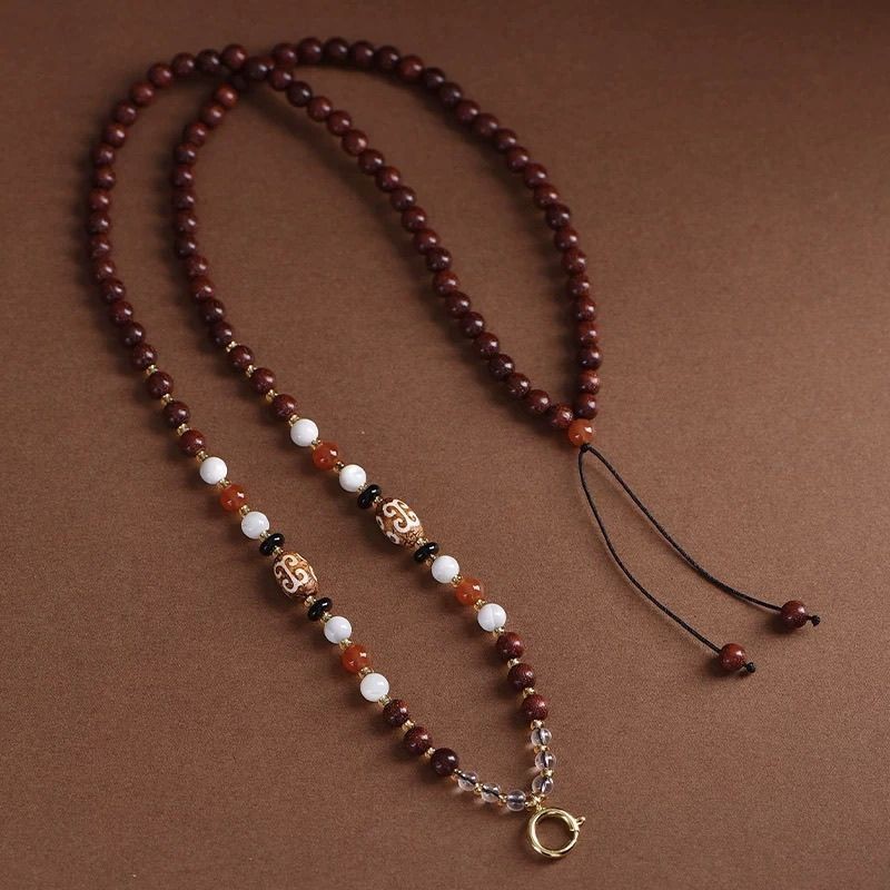 Yifan ธรรมชาติเด็กไม้จันทน์สีแดงพระพุทธรูป Amulet Nec Yifan ธรรมชาติเด็กไม้จันทน์สีแดง Amulet สร้อยค