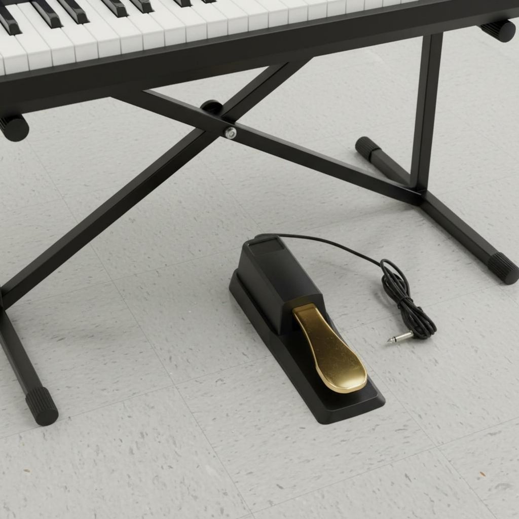 การออกแบบกันลื่นเปียโนดิจิตอล Sustain Pedal Polarity Switch Sustain Pedal สําหรับสตูดิโอบันทึก