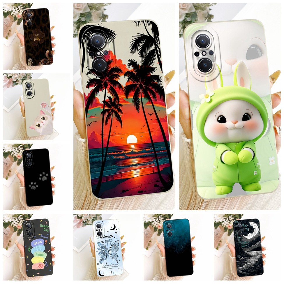 Huawei Nova 9 SE เคสแฟชั่นหรูหรา Cool Kawaii น่ารักทาสีปลอกซิลิโคน JLN-LX1 JLN-LX3
