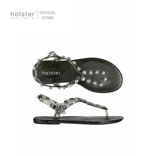 holster australia รองเท้าแตะรัดส้นผู้หญิง supermodel glitter สี pewter