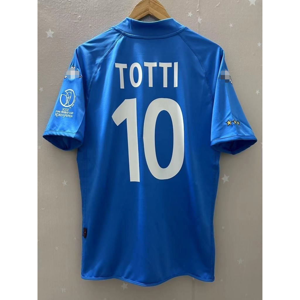 Best Seller 2002 Italy Home Retro Jersey - Totti, Maldini, Del Piero - เสื้อยืดฟุตบอลสั่งทําระดับพรีเมียม
