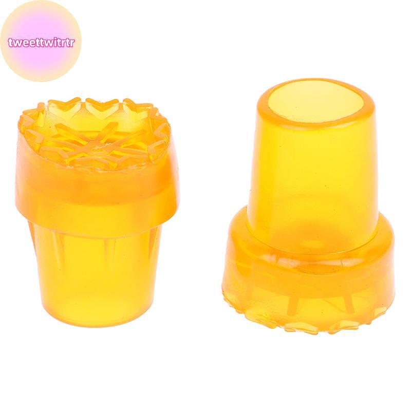 TRWITR 2 ชิ้น 19 มิลลิเมตร/22 มิลลิเมตร Antiskid ยาง Crutch Tip Pad ยางทนทาน Anti-Slid Heavy Duty Canes สําหรับเดิน Sti Crutch End TH