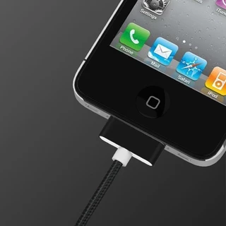 30 pin เหมาะสำหรับ Apple iPhone 4/4s iPad สายข้อมูล 1/2/3 สายชาร์จคอมพิวเตอร์แท็บเล็ต iPod เก่าชาร์จสายถักเร็ว