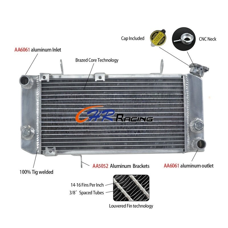 ยี่ห้อใหม่หม้อน้ําอลูมิเนียมสําหรับ Suzuki TL1000S TL 1000S 1997 1998 1999 2000 2001