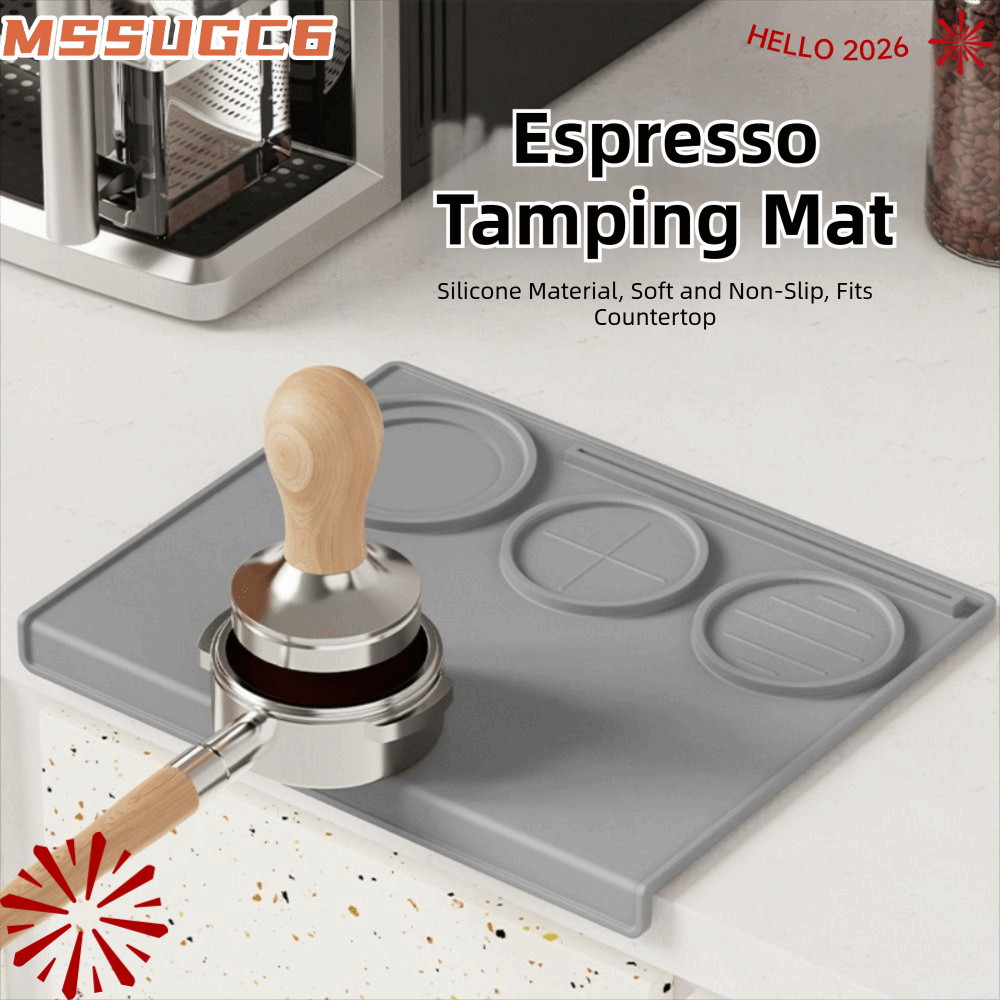 IMSSUG กาแฟ Tamper Mat, ทนความร้อนกันน้ํา Espresso Tamping Mat, คุณภาพสูงซิลิโคน Pad กาแฟ Tamping Mat Barista เครื่องมือ