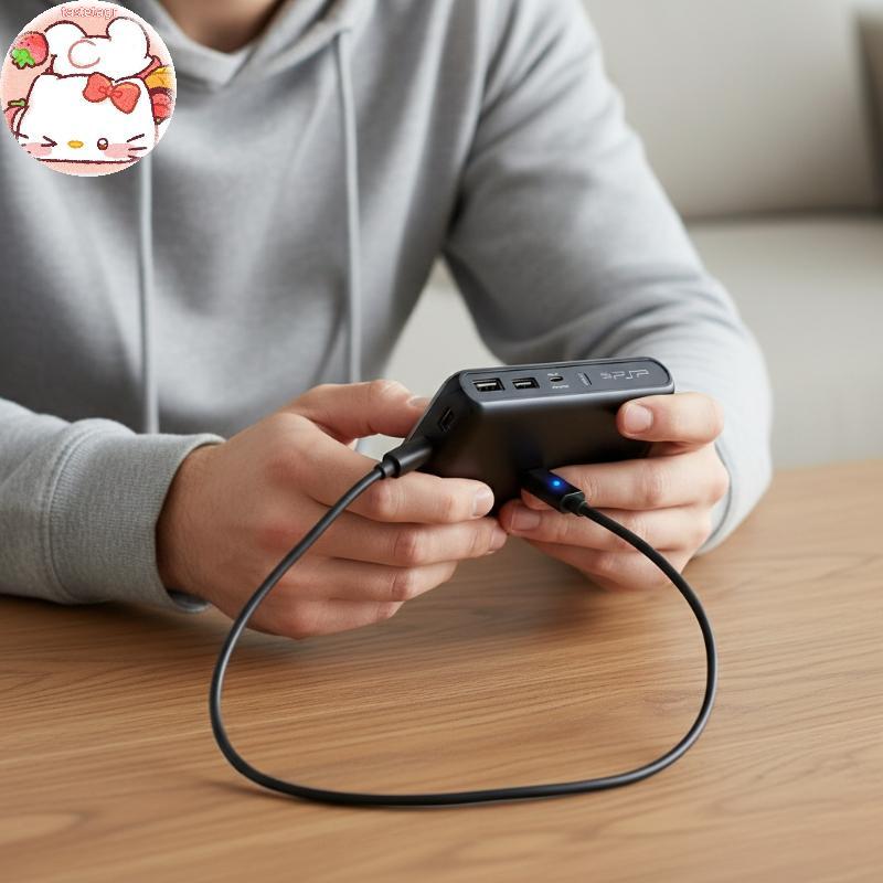 Tast 1/5Pcs ประเภท C LED แปลงสาย USB C สําหรับ PSP1000 2000 3000 Controller ชาร์จอะแดปเตอร์เกมคอนโซล