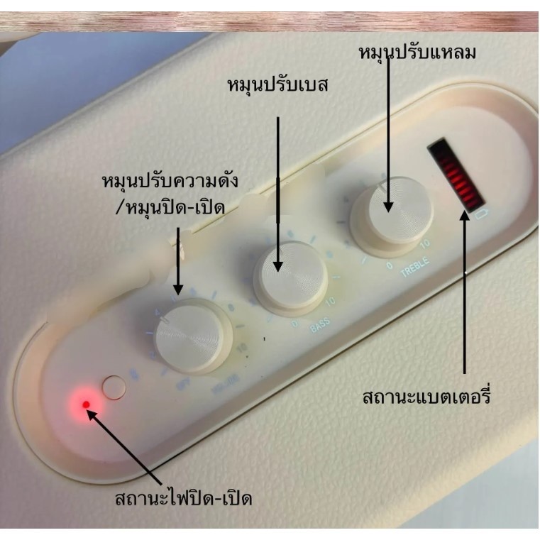 (ปรับเบส-แหลมได้) ลำโพง บลูทูธ เสียงดีมาก 55W ลำโพงบลูทูธ M4 เบสแน่น ดีไซส์สวย Portable Bluetooth speaker wireless ราคา ถูกที่สุด ดีลบีเคเค แกลเลอรีภาพที่ 2