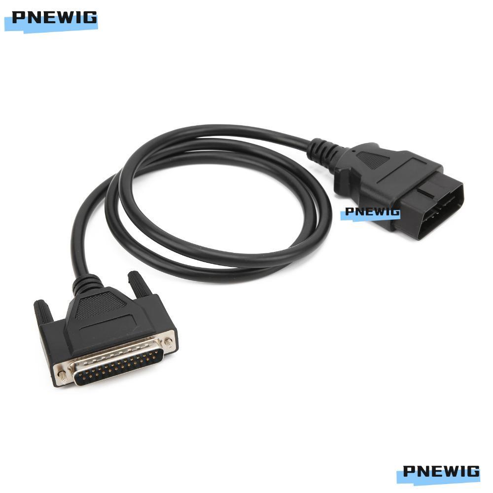 PNEWIG สายไฟวินิจฉัย, Universal 59.-6in150 ซม.OBD2 ถึง DB25 สายหลัก, Professional ABS & ทองเหลืองชาย