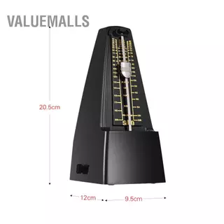 Valuemalls Valuemalls Standard Universal Mechanical Metronome วัสดุ ABS สำหรับกีตาร์ไวโอลินเปียโนเบสกลองเครื่องดนตรีเครื่องมือฝึกหัดเริ่มต้น