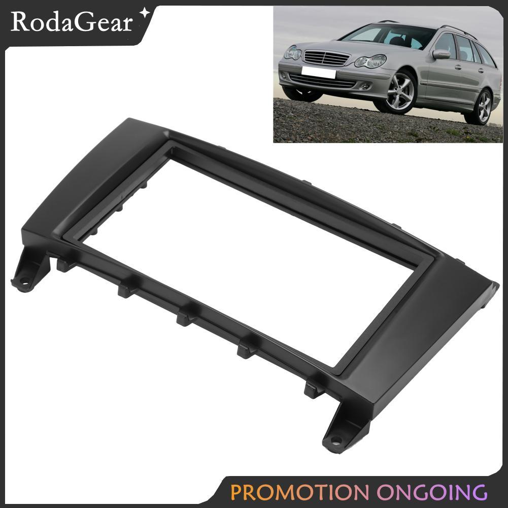 RodaGear รถสเตอริโอกรอบ Fascia 2 DIN สำหรับ C Class W203 GLKClass C209 20052009 Dashboard Trim