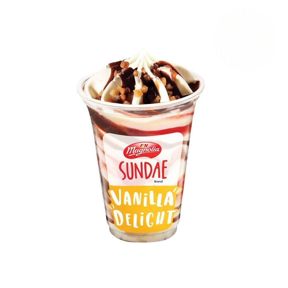 [สินค้าส่งด่วน] แมกโนเลีย ซันเดย์ ไอศกรีม วานิลา 83 กรัม MAGNOLIA SUNDAE VANILLA DELIGHT ICE CREAM 83 G
