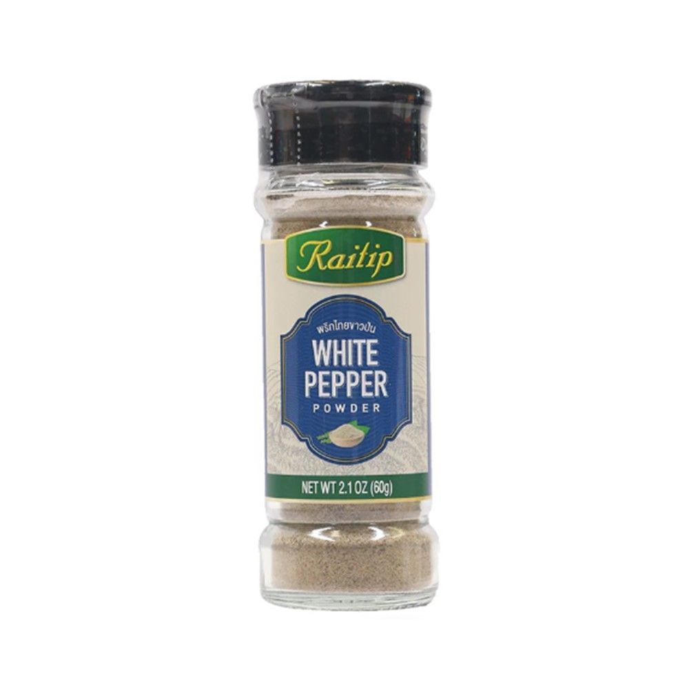 [สินค้าส่งด่วน] ไร่ทิพย์พริกไทยขาวป่น 60 กรัม RAITIP GROUND WHITE PEPPER 60G.