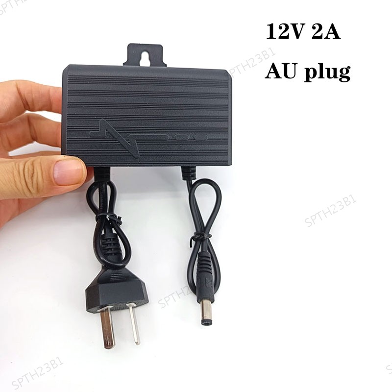 DC 12V 2A AU แหล่งจ่ายไฟ 2000ma กลางแจ้งกันน้ํา 24w อะแดปเตอร์สําหรับออสเตรเลียนิวซีแลนด์ led strip 