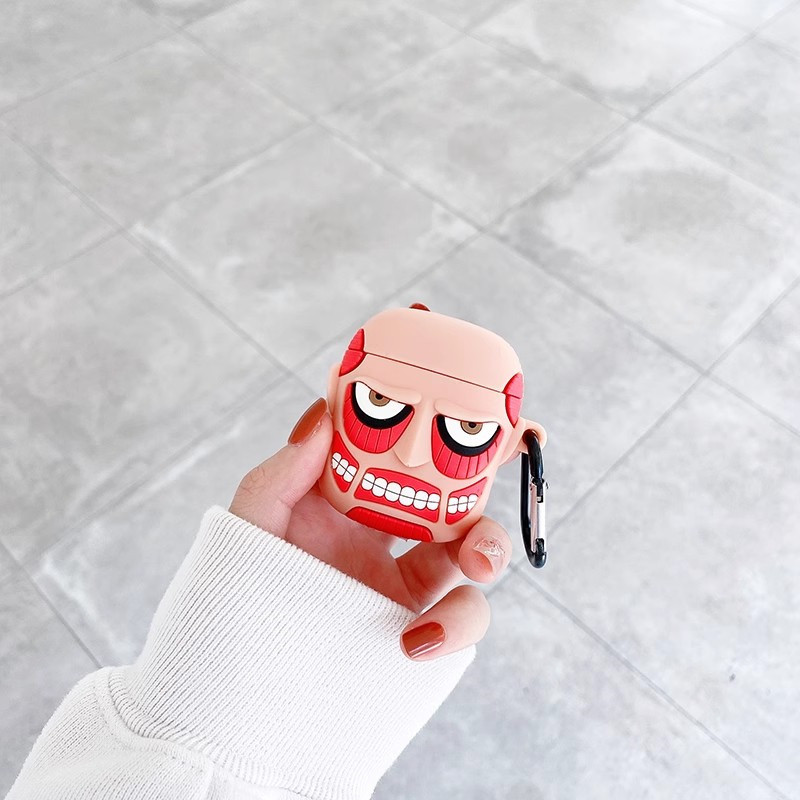 Street Wear Creative Attack on Titan เหมาะสําหรับ AirPods2 เคสป้องกัน 3rd Generation pro2 Apple ชุดห