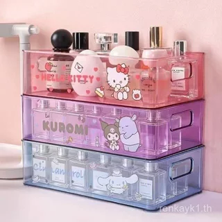 Kuromi กล่องเก็บของโปร่งใสอะคริลิค Sanrio กล่องเก็บเครื่องสําอางเครื่องเขียน Tidy-up