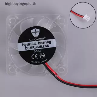 HETH 4010 DC 5v 12v 24v พัดลมระบายความร้อน LED Iight Emitting แบริ่งไฮดรอลิก 2pin HETH