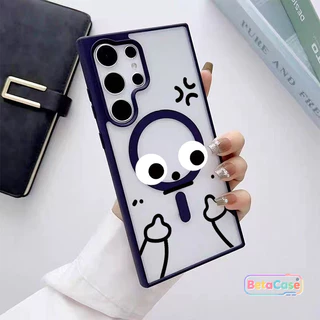ดีไซน์ตลก ตัวการ์ตูนน่ารัก สำหรับ Samsung S26 S26U S26Plus S25Plus S25U S24U S23U S23 S22U แม่เหล็กติดหนึบ