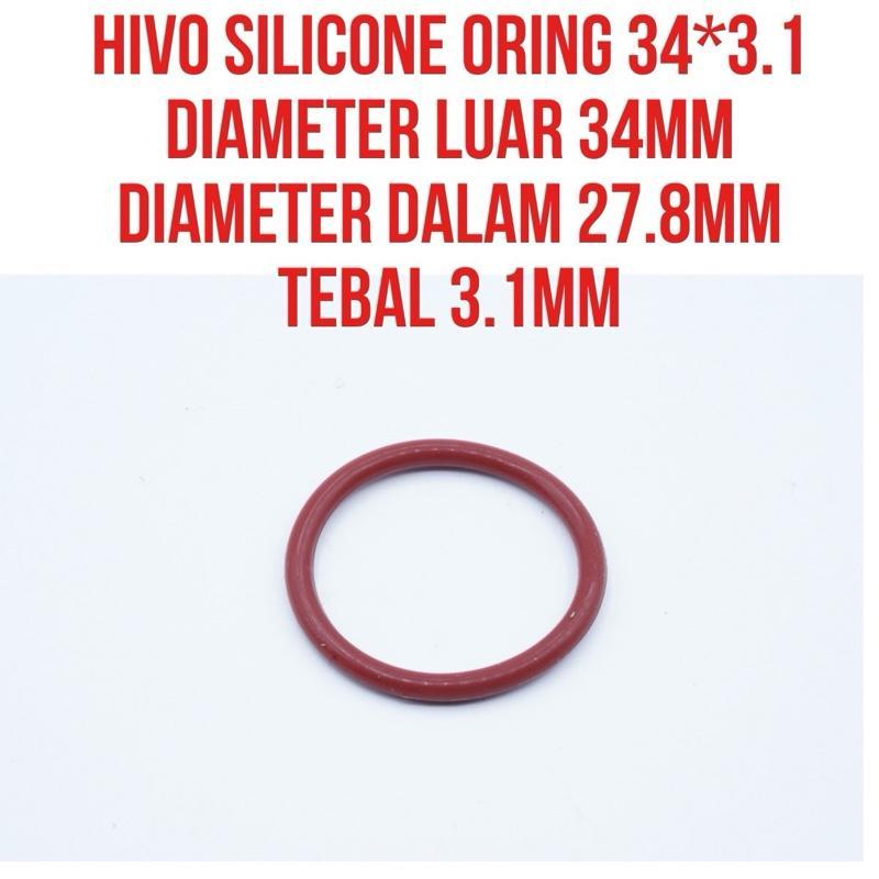 Oring 3.1x27.8 3.1mm x 27.8 มม. ซีลซิลิโคนความหนา 1 มม. เส้นผ่านศูนย์กลางภายใน 27.8 มม. ทนความร้อน |