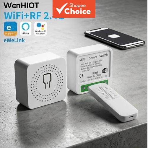 สวิตช์ผนังอัจฉริยะสําหรับ EWeLink WiFi Mini Wireless 16A รีโมทคอนโทรลสําหรับ Google Home ของขวัญวันเกิดคริสต์มาส