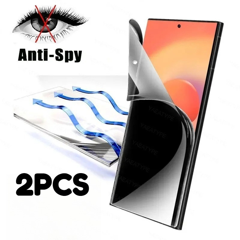 2 ชิ้น Anti Blue Light Soft Hydrogel ฟิล์มสําหรับ vivo T5x T5 T4 Pro 5G Anti Spy ความเป็นส่วนตัวและ 