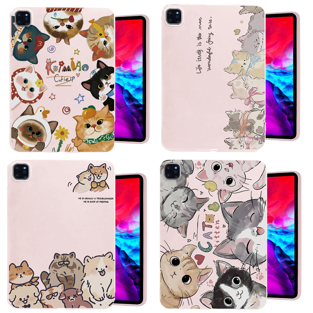 Summer เคสสำหรับ iPad 11th/10th/9th/8th/7th/6th/5th/Mini 7/6/5/4/3/2/1/Pro 13/12.9/11/10.5 เคสป้องกันแท็บเล็ตแบบบาง